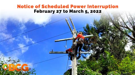BENECO Scheduled Power Interruption: March 5.